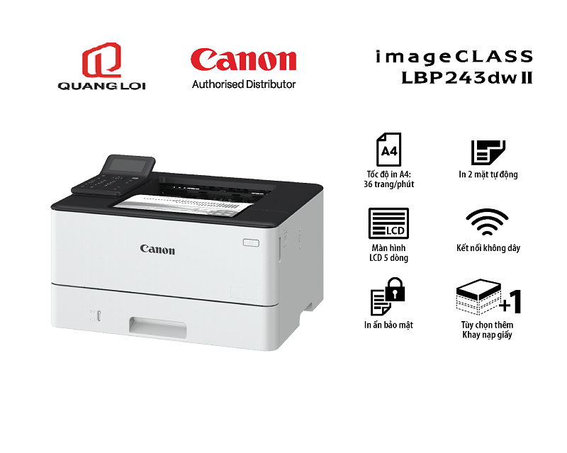 Máy in Canon LBP243dw II và Canon LBP246dw II – Giải pháp in ấn tốc độ cao cho văn phòng hiện đại